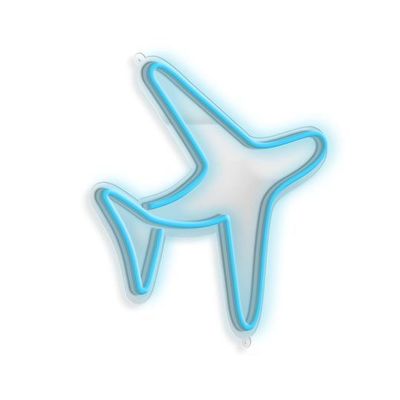 Светодиодные ленты источник света Синий самолёт Drop Shipping Custom Logo Неонная свадебная реклама