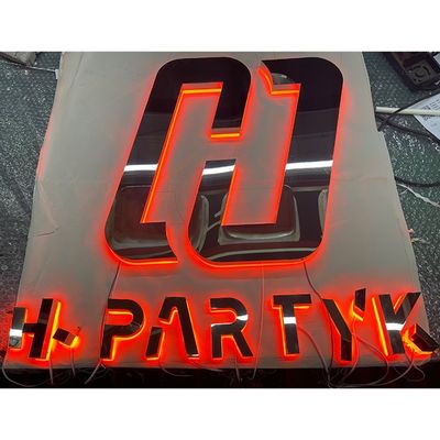 Офис Домашний декор Имя Логотип Бизнес LED Металлический знак Акрил LED Освещенный знак