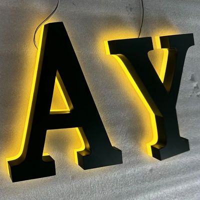 Офис Домашний декор Имя Логотип Бизнес LED Металлический знак Акрил LED Освещенный знак