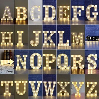Нержавеющая сталь мини свадебный светодиодный маркиз букв свет для домашнего декорации вечеринки в отелях