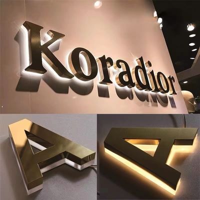 Металлический магазин Custom Front PC LED Front Sign 3D Business Custom LED Магазин Письменный знак