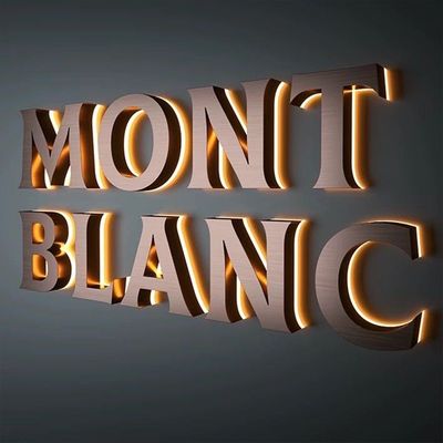 Металлический магазин Custom Front PC LED Front Sign 3D Business Custom LED Магазин Письменный знак