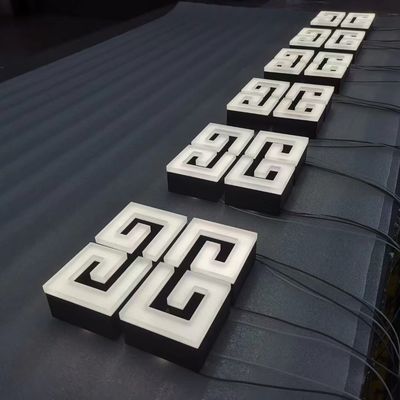 LED акриловые изготовленные 3D освещенные витрины магазина размерные буквы