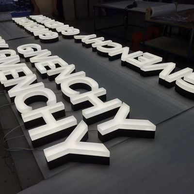 LED акриловые изготовленные 3D освещенные витрины магазина размерные буквы