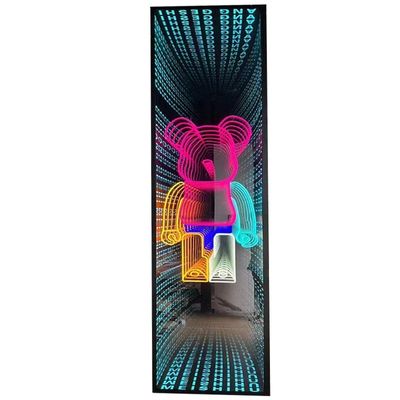 Отражение 3D с эффектом бесконечности 3D LED зеркало с входным напряжением 12 В