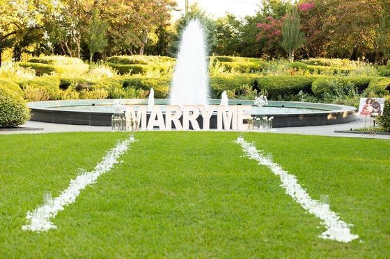 Предложение брака Неонная табличка Маркиза Светлая буквы Декорация