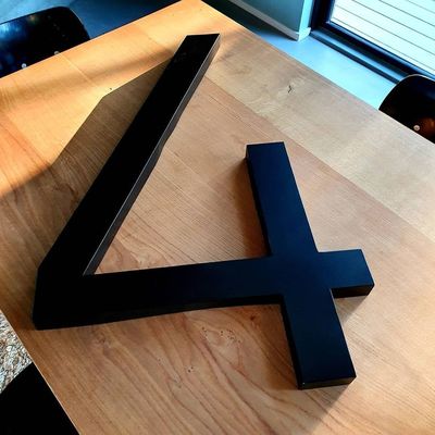 Наружные вывески 3D логотип на задней панели освещенный световой знак для бизнеса