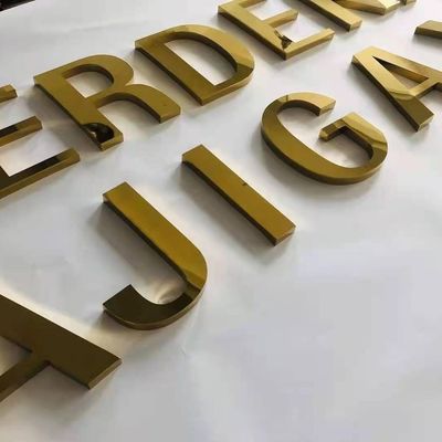 Настройка светодиодных знаков из нержавеющей стали для алфавита A-Z и числа