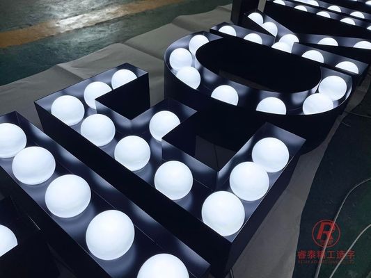 Подключение к электроснабжению Декорация Led Marquee Буквы 2ft 3ft 4ft 5ft Гигантское освещение числа