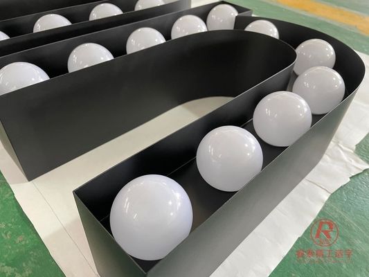 Подключение к электроснабжению Декорация Led Marquee Буквы 2ft 3ft 4ft 5ft Гигантское освещение числа