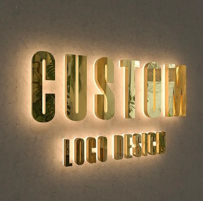 Офисные настенные буквы логотип в 3D светодиоде для пользовательских металлических рекламных рекламных вывесок