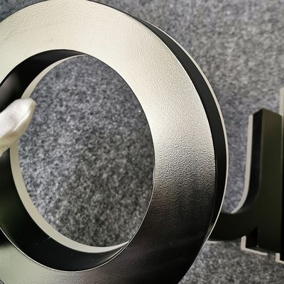 Снежная наружная вывеска из нержавеющей стали 3D знак с настройкой металлических светодиодных световых стеновых букв