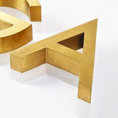 Настраиваемый светодиодный письмо сигнализация 3D металл из нержавеющей стали Магазин Передний знак Бизнес логотип Канал письмо