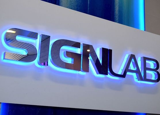 DC 12V из нержавеющей стали освещенные канальные буквы для экологически чистых вывесок в магазинах