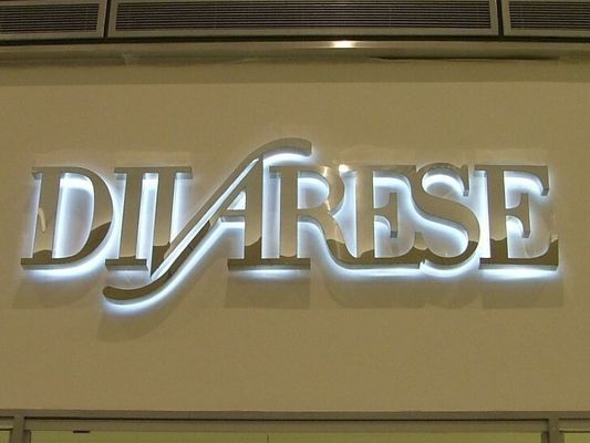 Сигнализация с подсветкой логотипа, светодиодные буквы с мягким теплым белым светом